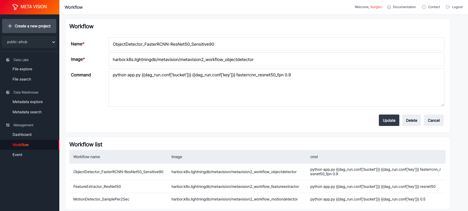 MetaVision2 Workflow